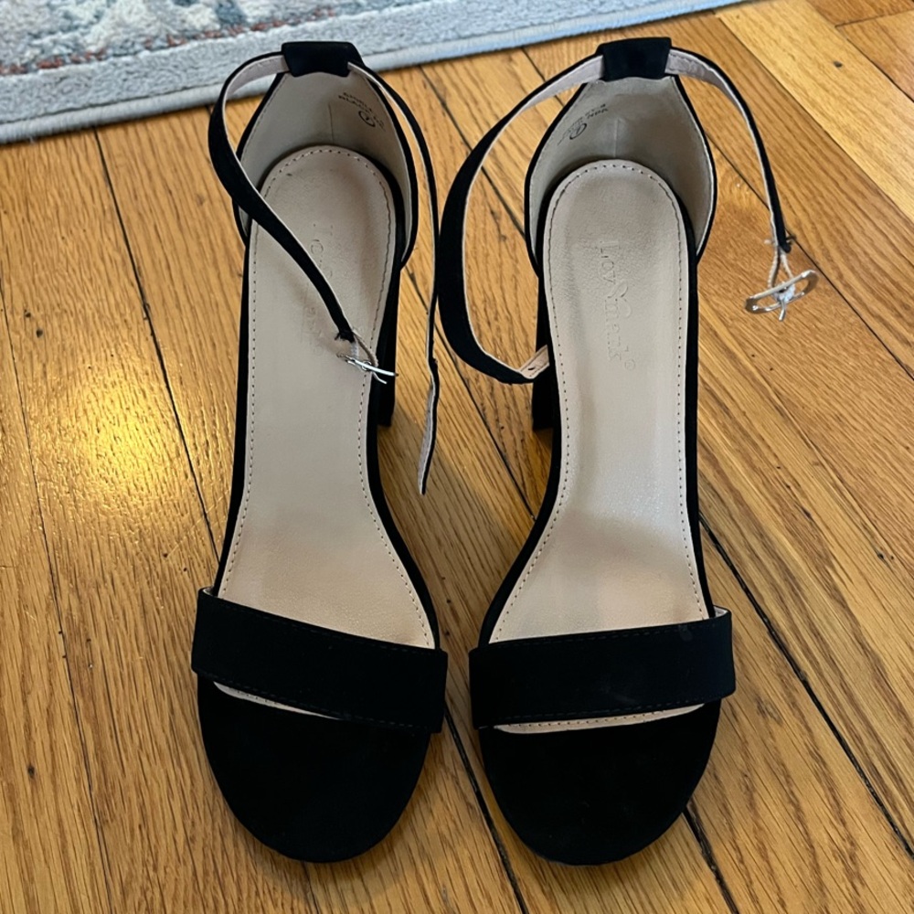 Black Ankle Strap Heels